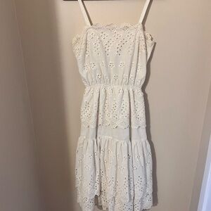 Eyelet Tiered Dress